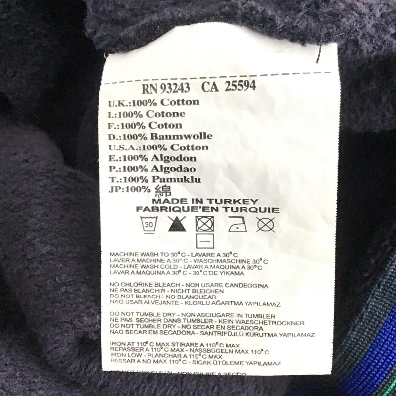 ディーゼル DIESEL パーカー 長袖 長袖パーカー ジップアップパーカー スウェット L プリント 紺 / ネイビー /  メンズ USED 古着 中古 10141898