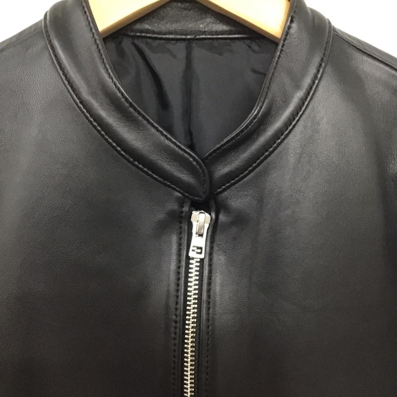 リドム LIDnM ジャケット、上着 レザージャケット L18SS-17 羊革 ラムレザー シングルレザーライダースジャケット S 無地 黒 / ブラック /  メンズ USED 古着 中古 10139484