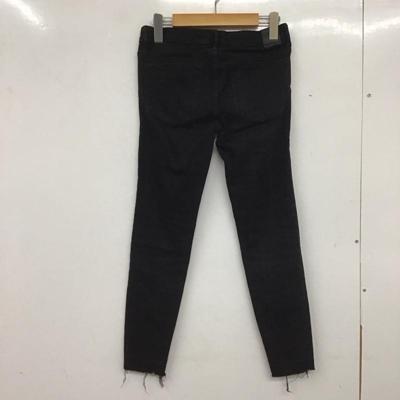 ザラ ZARA パンツ デニム、ジーンズ スキニー ストレッチ 36 無地 黒 / ブラック /  レディース USED 古着 中古 10139603