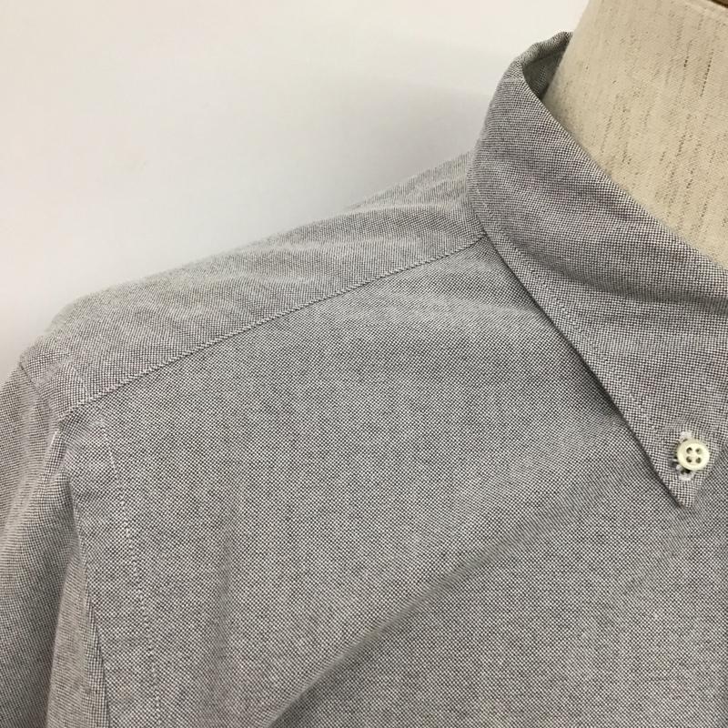 ラルフローレン RALPHLAUREN シャツ、ブラウス 長袖 長袖シャツ ボタンダウンシャツ カジュアルシャツ カラーシャツ M ロゴ、文字 灰 / グレー /  メンズ USED 古着 中古 10106606