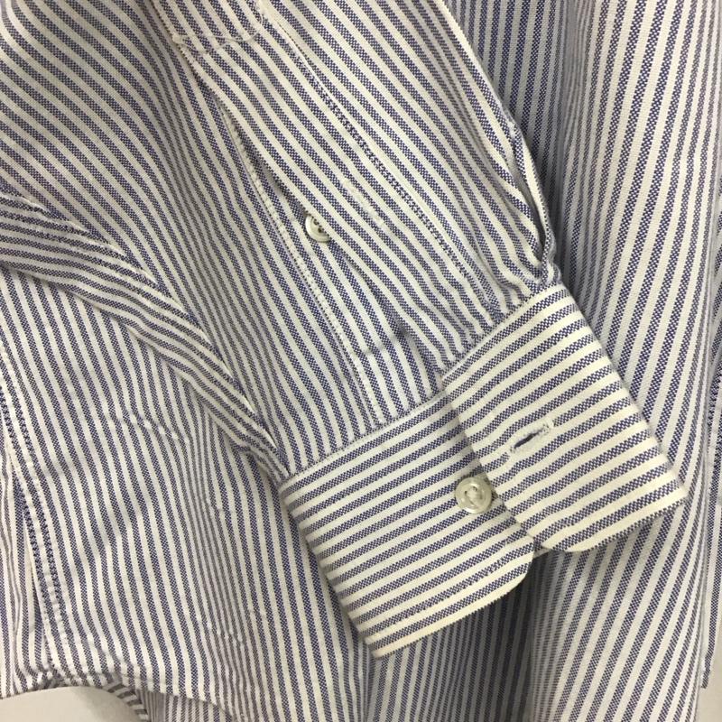 ポロバイラルフローレン Polo by RALPH LAUREN シャツ、ブラウス 長袖 ボタンダウンシャツ 80s ストライプ 白 / ホワイト / X 水色 / ライトブルー /  メンズ USED 古着 中古 10131360