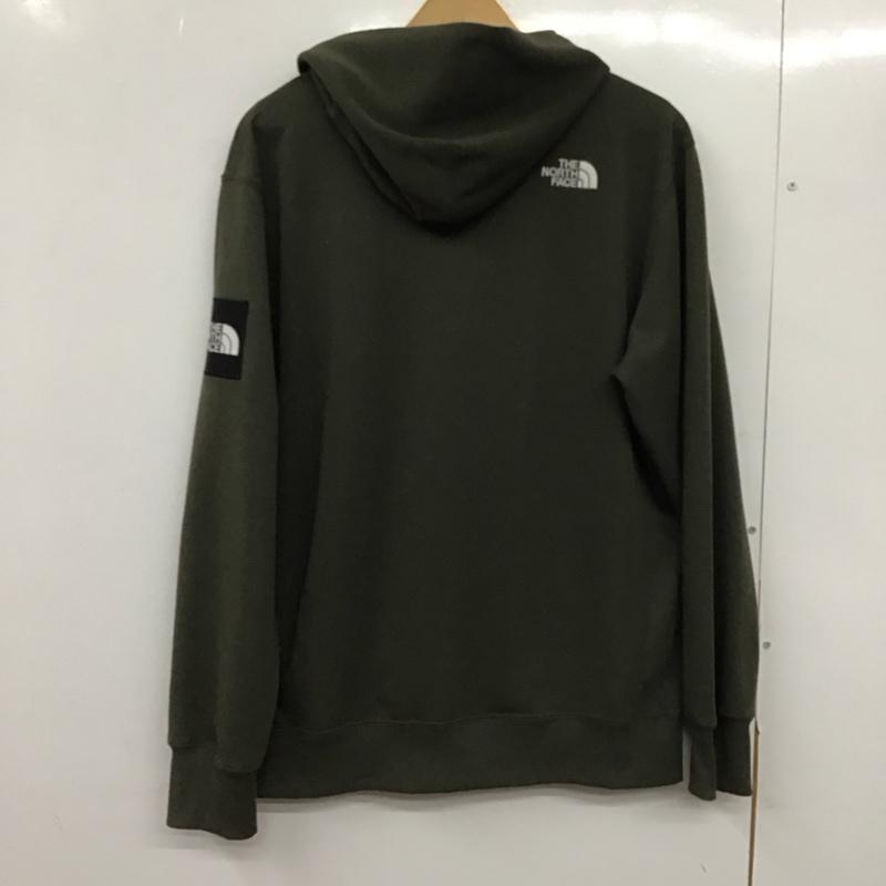 ザノースフェイス THE NORTH FACE パーカー 長袖 nt12230 SQUARELOGOHOODIE スクエアロゴフーディー L ロゴ、文字 カーキ / カーキ /  メンズ USED 古着 中古 10145244