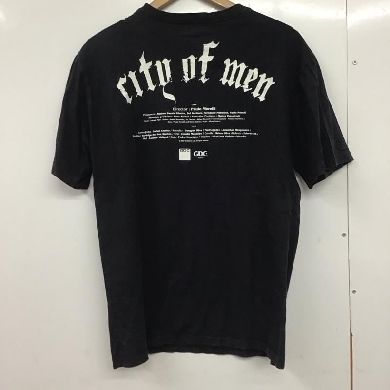 ジーディーシー GDC Tシャツ 半袖 半袖カットソー プリントTシャツ クルーネックカットソー M プリント 黒 / ブラック /  メンズ USED 古着 中古 10145291