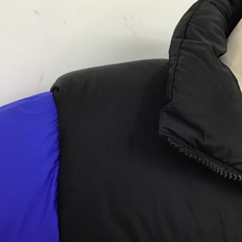 ザノースフェイス THE NORTH FACE ジャケット、上着 ダウンジャケット ND91841 NUPTSE DOWN JAKCET L ロゴ、文字 青 / ブルー / X 黒 / ブラック /  メンズ USED 古着 中古 10124440