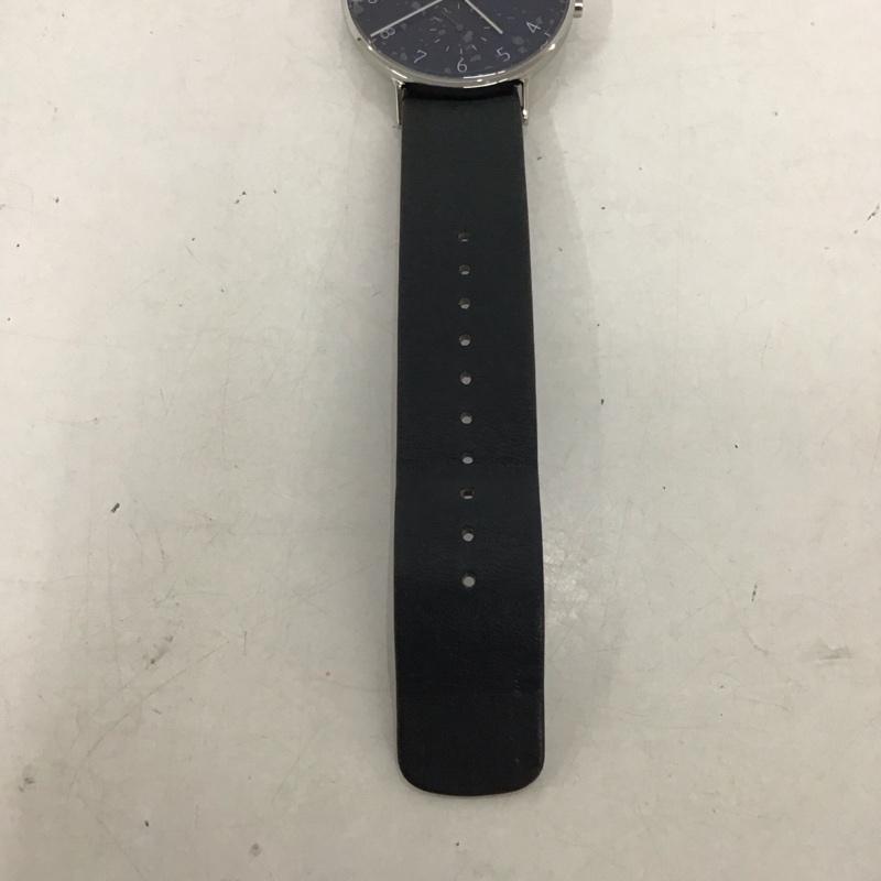 スカーゲン SKAGEN 腕時計 アナログ（クォーツ式） SKW6478 レザーベルト 箱有 ロゴ、文字 紺 / ネイビー /  メンズ USED 古着 中古 10134337