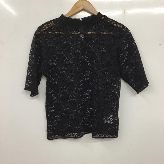 ロペピクニック ROPE  PICNIC カットソー 半袖 38 無地 黒 / ブラック /  レディース USED 古着 中古 10136662