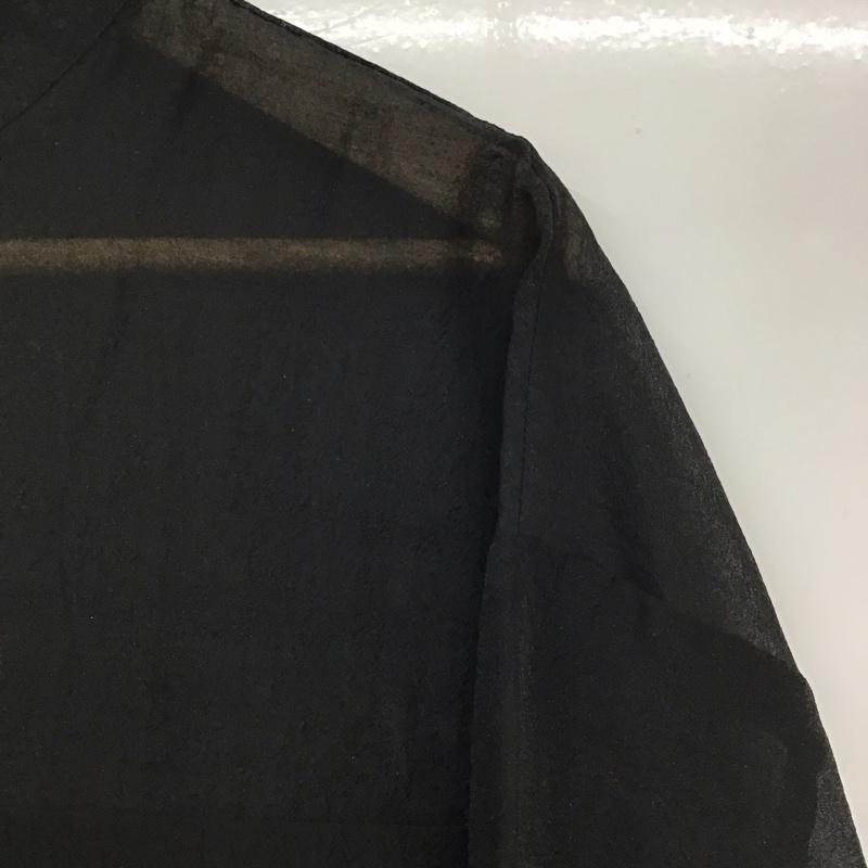 アルシーヴ archives シャツ、ブラウス 長袖 シアーシャツ ショート丈 無地 黒 / ブラック /  レディース USED 古着 中古 10133884