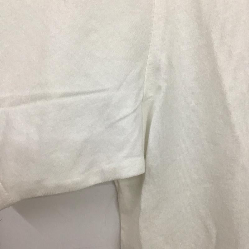 ポールスミス Paul Smith Tシャツ 半袖 半袖カットソー プリントTシャツ クルーネックカットソー L プリント 白 / ホワイト /  メンズ USED 古着 中古 10135745