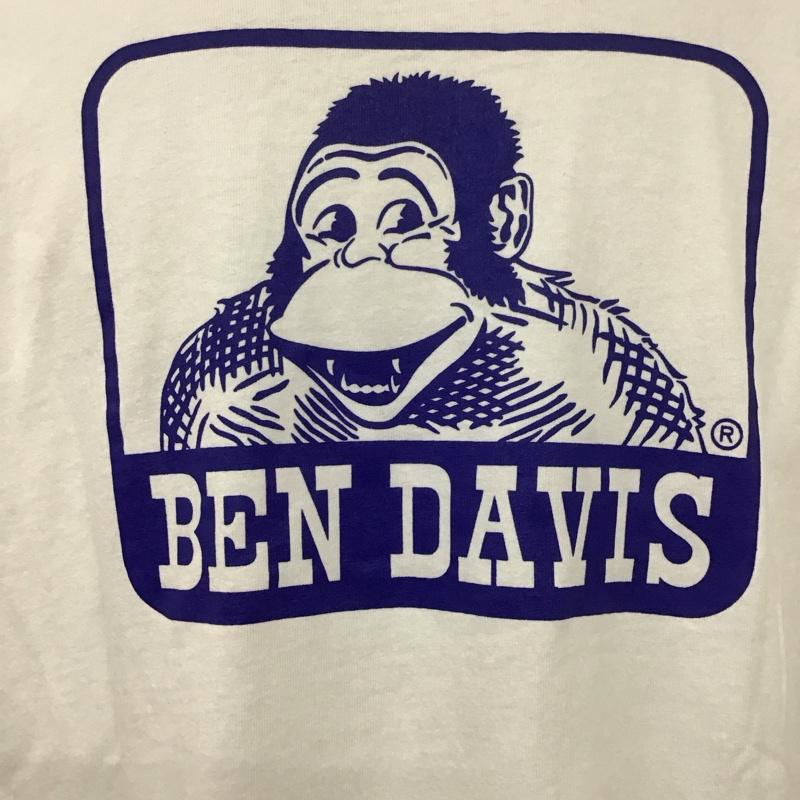 ベンデイビス BEN DAVIS Tシャツ 半袖 C-0580063 CollegeLogoBigS/STee ビッグシルエットオーバーサイズ プリントTシャツ M プリント 白 / ホワイト /  メンズ USED 古着 中古 10110731