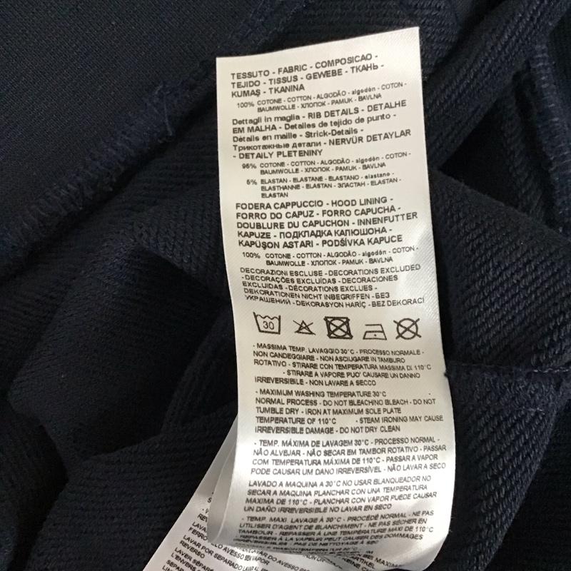 アルマーニエクスチェンジ A/X ARMANIEXCHANGE パーカー 長袖 ジップアップパーカー 長袖パーカー フード付きパーカー L ロゴ、文字 黒 / ブラック /  メンズ USED 古着 中古 10119456