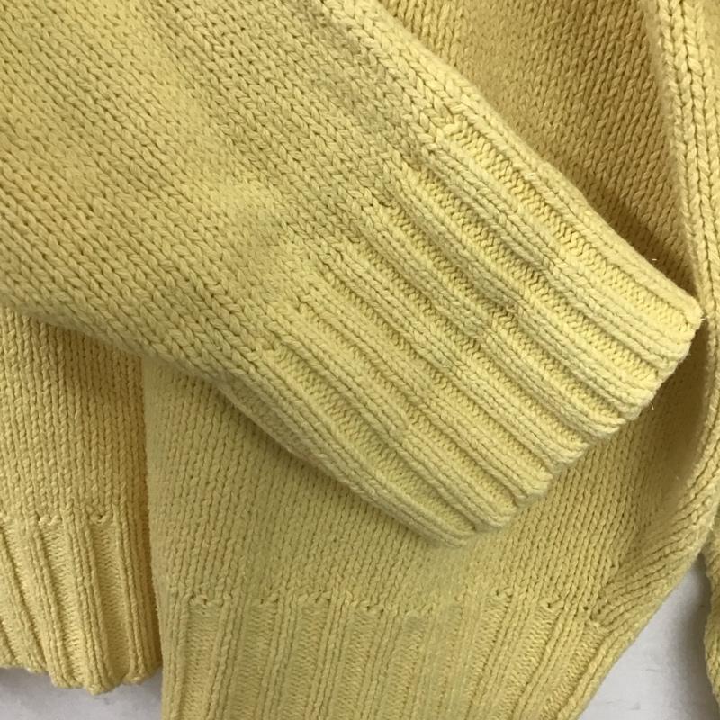 ポロバイラルフローレン Polo by RALPH LAUREN ニット、セーター 長袖 長袖ニットカットソー クルーネック セーター ロゴ、文字 黄 / イエロー /  メンズ USED 古着 中古 10148199