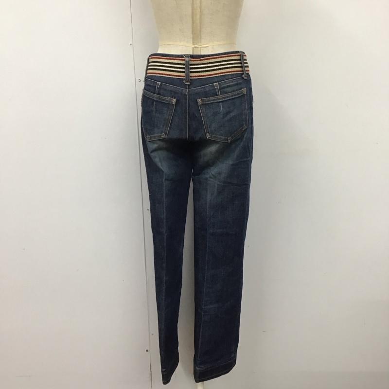 バーバリーブルーレーベル BURBERRY BLUE LABEL パンツ デニム、ジーンズ 34 無地 インディゴ / インディゴ /  レディース USED 古着 中古 10121732