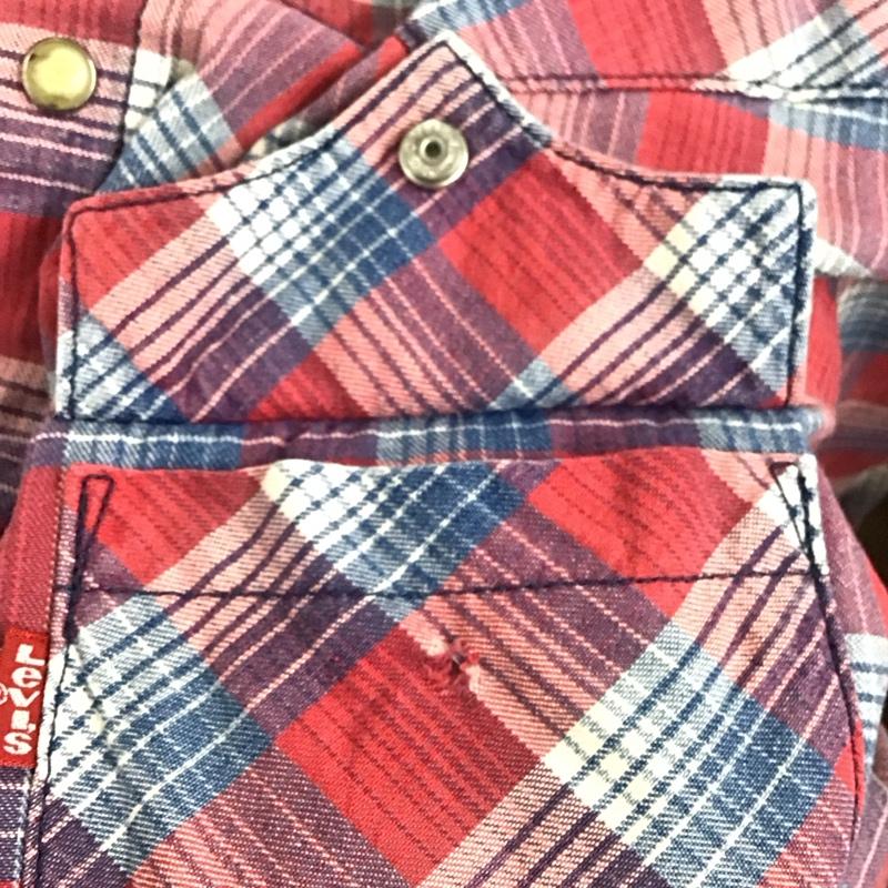 リーバイス Levi s シャツ、ブラウス 長袖 長袖シャツ チェックシャツ カラーシャツ L チェック マルチカラー / マルチカラー /  メンズ USED 古着 中古 10130754