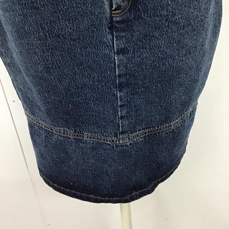 リーバイス Levi s スカート ひざ丈スカート デニムスカート 無地 青 / ブルー /  レディース USED 古着 中古 10117682