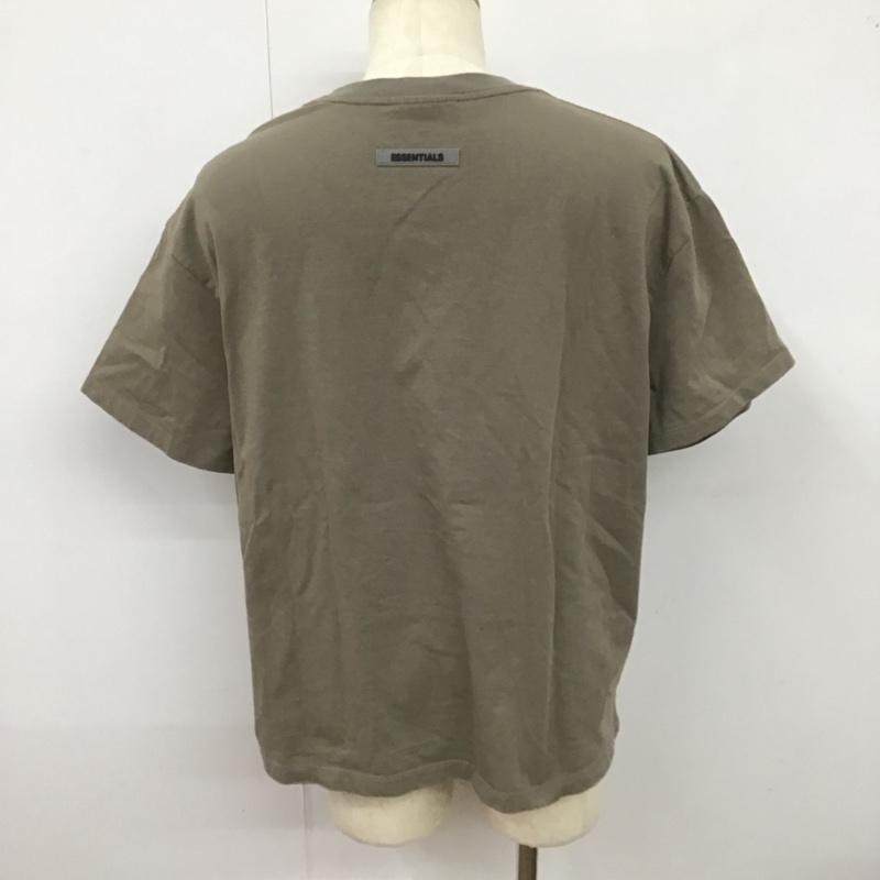 エッセンシャルズ ESSENTIALS Tシャツ 半袖 半袖カットソー プリントTシャツ クルーネックカットソー M ロゴ、文字 灰 / グレー /  メンズ USED 古着 中古 10123897