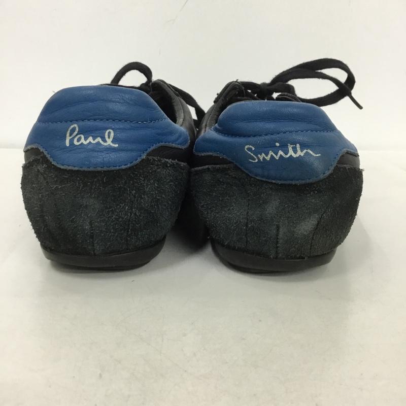 ポールスミス Paul Smith スニーカー スニーカー S7JDA298SFG 7 シグネチャーストライプ ロゴ、文字 黒 / ブラック / X 青 / ブルー /  メンズ USED 古着 中古 10147128