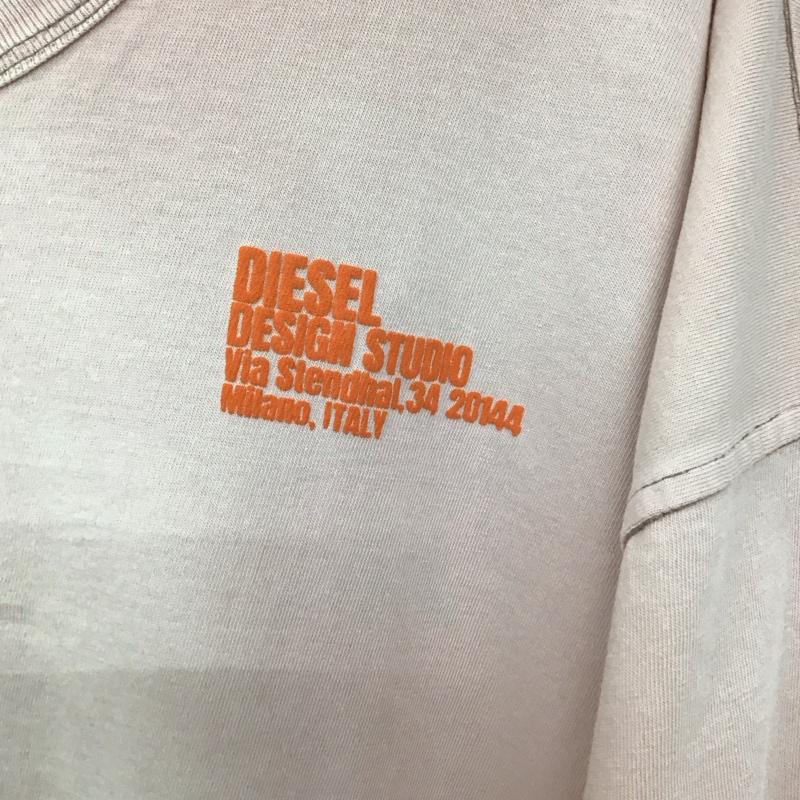 ディーゼル DIESEL Tシャツ 半袖 L 無地 桃 / ピンク /  メンズ USED 古着 中古 10128576