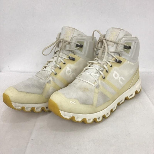 オン On スニーカー スニーカー CLOUDROCK Mid Waterproof 防水ハイキングブーツ UK9 US：9.5 ロゴ、文字 白 / ホワイト /  メンズ USED 古着 中古 10135370