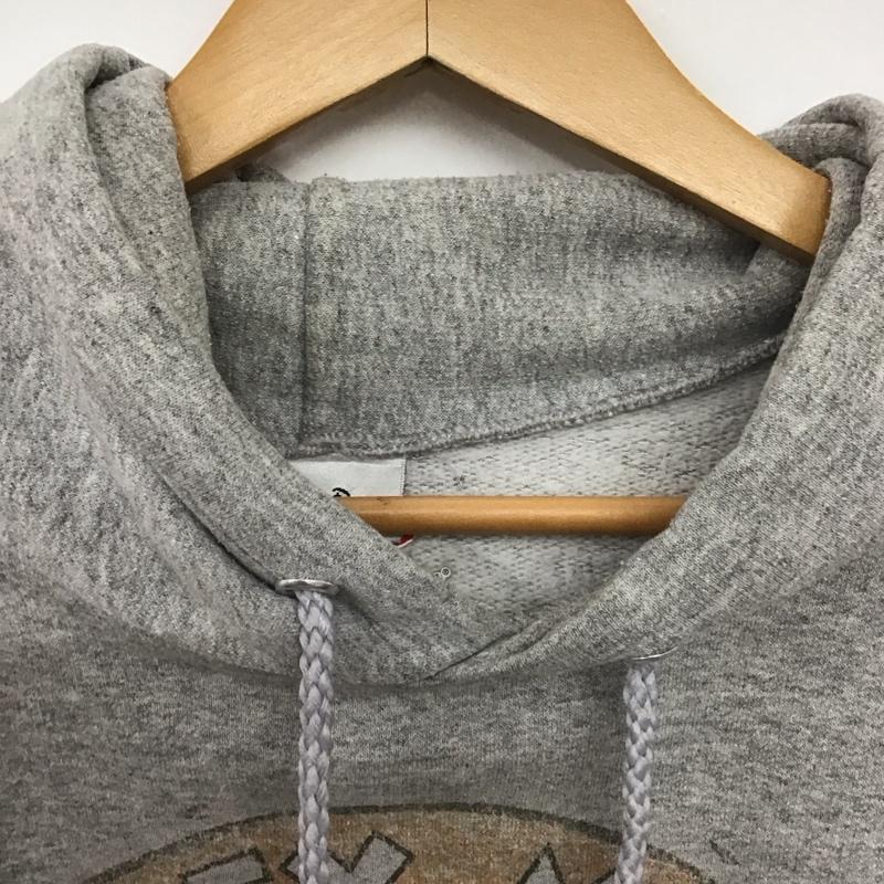 ディズニー Disney パーカー 長袖 長袖パーカー プルオーバーパーカー スウェット L プリント 灰 / グレー /  メンズ USED 古着 中古 10147985