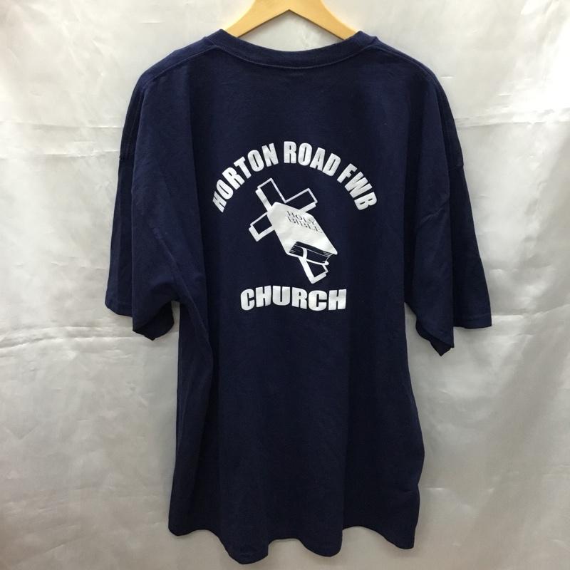 ジャージーズ JERZEES Tシャツ 半袖 XXL プリント 紺 / ネイビー /  メンズ USED 古着 中古 10109710