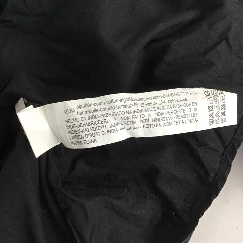 ザラ ZARA シャツ、ブラウス 半袖 M 無地 黒 / ブラック /  レディース USED 古着 中古 10142921