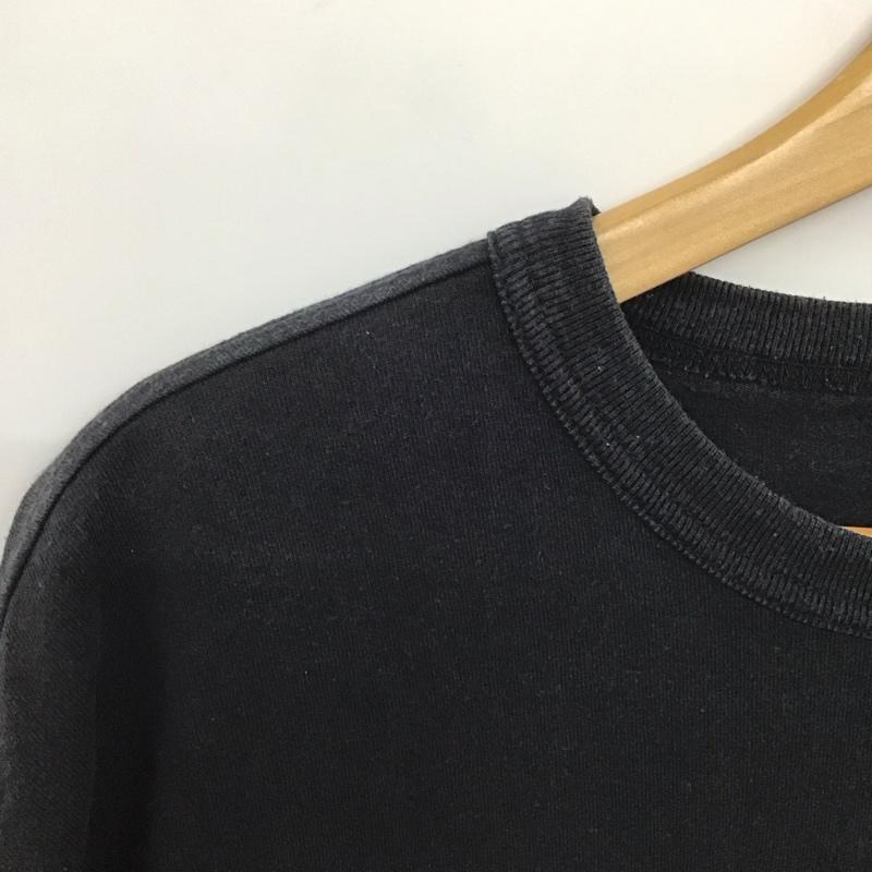 チャンピオン Champion Tシャツ 半袖 半袖カットソー プリントTシャツ クルーネックカットソー L ロゴ、文字 黒 / ブラック /  メンズ USED 古着 中古 10142570