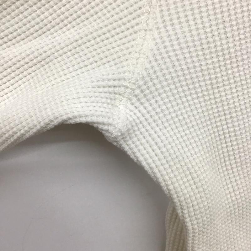 フルーツオブザルーム FRUIT OF THE LOOM カットソー 長袖 長袖カットソー 無地カットソー クルーネック ワッフル M 無地 白 / ホワイト /  メンズ USED 古着 中古 10143460