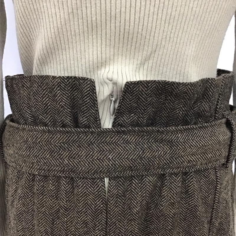 スナイデル SNIDEL ワンピース ロングスカート SWNO195131 長袖ロングワンピース フレアワンピース 切り替えワンピース 1 無地 茶 / ブラウン /  レディース USED 古着 中古 10117316