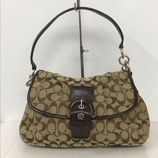 コーチ COACH ハンドバッグ ハンドバッグ F17093 シグネチャー 総柄 ベージュ / ベージュ /  レディース USED 古着 中古 10146264