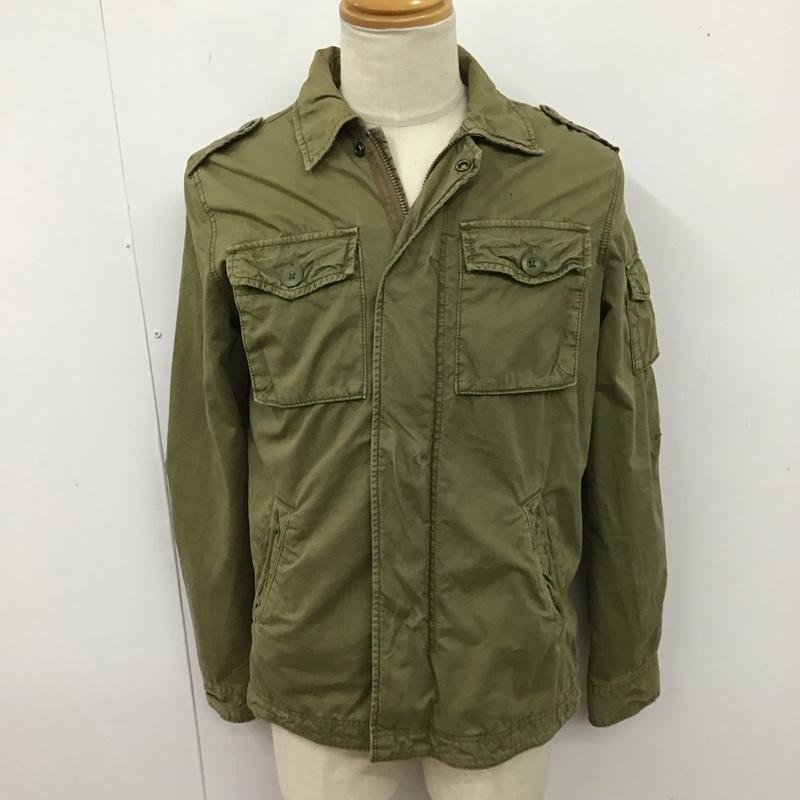 アメリカンイーグル AMERICANEAGLE ジャケット、上着 ジャンパー、ブルゾン ジップアップジャケット ジャンパー ジャケット ミリタリージャケット アウター S 無地 カーキ / カーキ /  メンズ USED 古着 中古 10123872