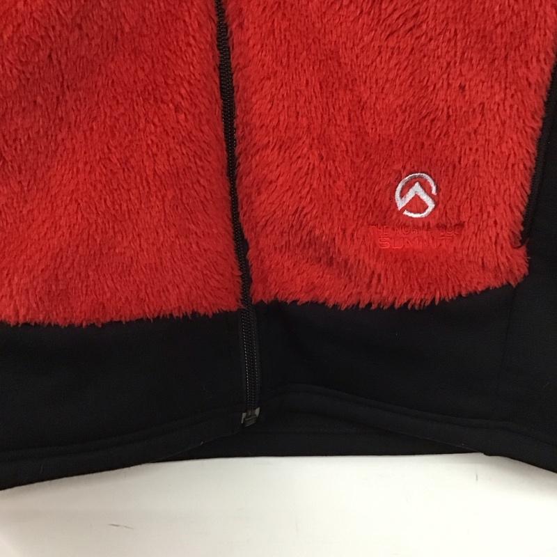 ザノースフェイス THE NORTH FACE ベスト ベスト na45704 VERSAAIRVEST ジップアップベスト フリースベスト M ロゴ、文字 赤 / レッド /  メンズ USED 古着 中古 10139855