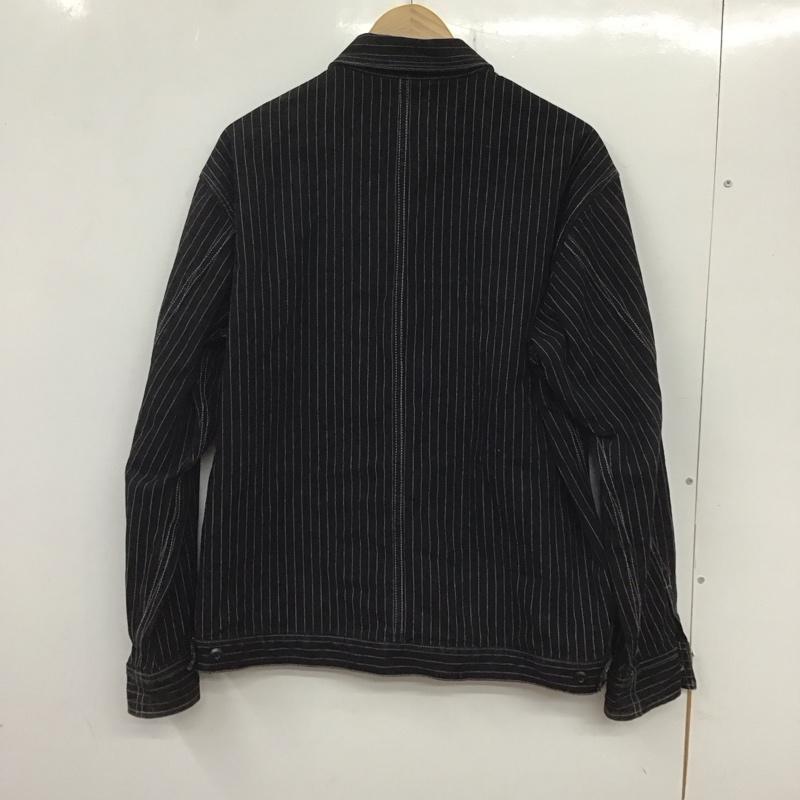 ショットブロス SCHOTT BROS. ジャケット、上着 ジャケット、ブレザー 3122066 ショットオールドヒッコリーデニムジャケット アウター L ストライプ 黒 / ブラック /  メンズ USED 古着 中古 10134373