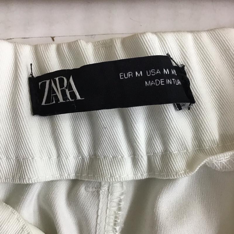 ザラ ZARA ボトムス ボトムス 7385 171 712 ワイドパンツ M 無地 白 / ホワイト /  レディース USED 古着 中古 10116778