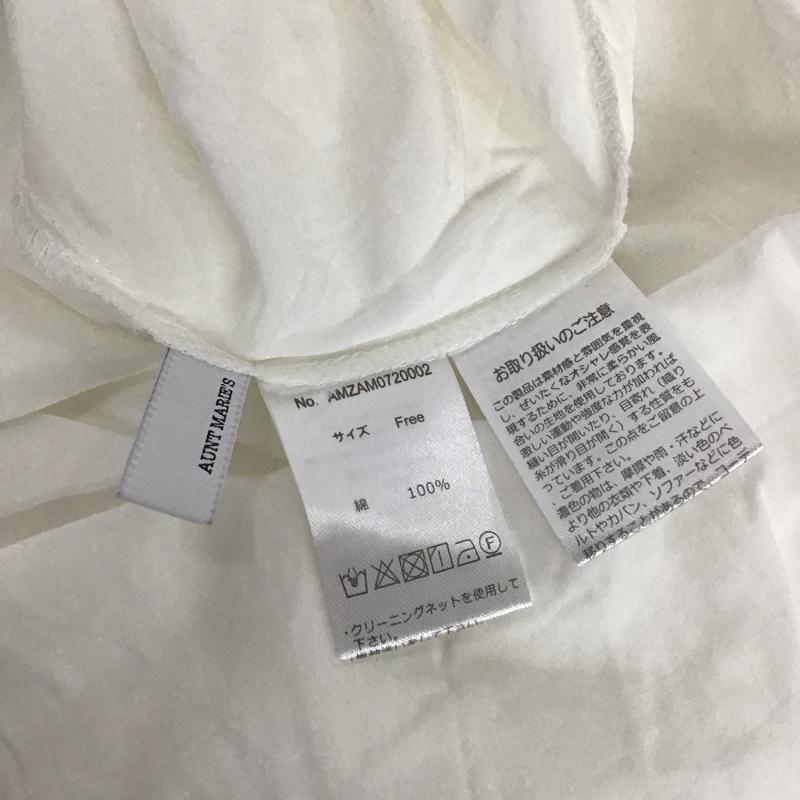 アントマリーズ Aunt Marie s ワンピース ロングスカート AMZAM0720002 ピンタックフレンチスリーブシャツワンピース FREE 無地 白 / ホワイト /  レディース USED 古着 中古 10114024