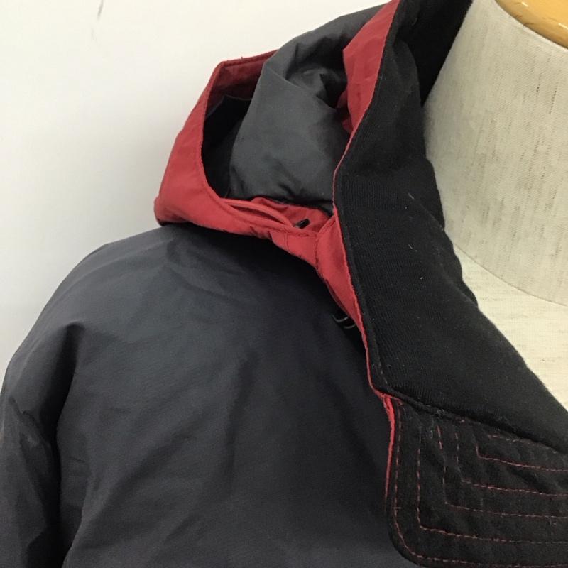 エルエルビーン L.L.Bean ジャケット、上着 ジャンパー、ブルゾン ジップアップジャケット ジャンパー アウター フード付きジャケット S ロゴ、文字 えんじ / ワインレッド / X 黒 / ブラック /  メンズ USED 古着 中古 10111263