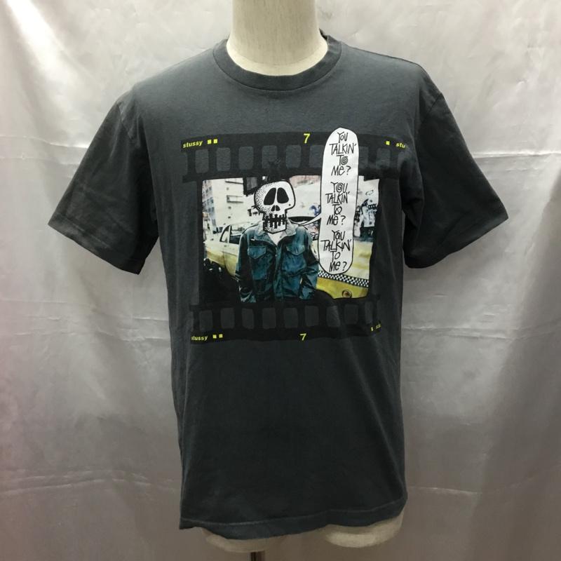 ステューシー STUSSY Tシャツ 半袖 M プリント 灰 / グレー /  メンズ USED 古着 中古 10108774