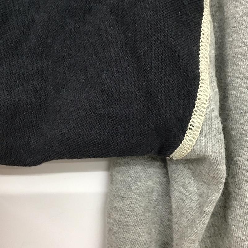 古着 USED Tシャツ 半袖 半袖カットソー プリントTシャツ ラグラン L プリント 灰 / グレー / X 黒 / ブラック /  メンズ USED 古着 中古 10145838