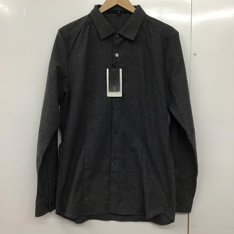 ノーアイディ NO ID. シャツ、ブラウス 長袖 長袖シャツ 無地シャツ カラーシャツ 3 無地 灰 / グレー /  メンズ USED 古着 中古 10142405