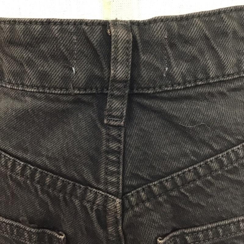 ザラ ZARA パンツ デニム、ジーンズ デニムパンツ ストレートパンツ ワイドパンツ カジュアルパンツ 34 無地 茶 / ブラウン /  レディース USED 古着 中古 10110452