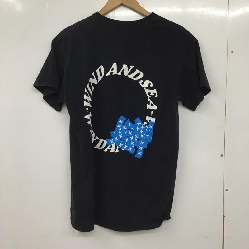 ウィンダンシー WIND AND SEA Tシャツ 半袖 GOD SELECTION XXX クルーネック M ロゴ、文字 黒 / ブラック /  メンズ USED 古着 中古 10133761