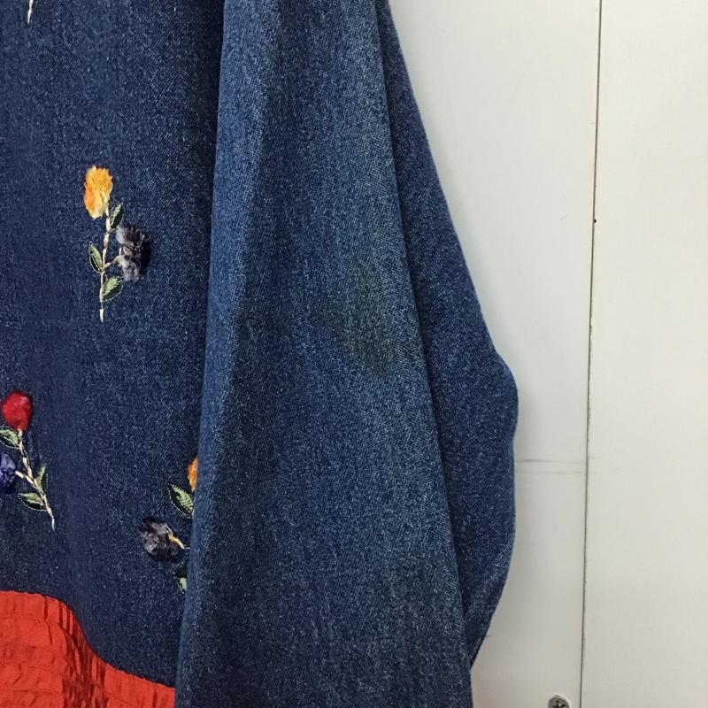 古着 USED シャツ、ブラウス 長袖 デニムシャツ 長袖シャツ 刺繍シャツ L 刺繍 インディゴ / インディゴ /  メンズ USED 古着 中古 10146091