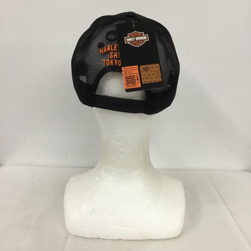 ハーレーダビッドソン Harley-Davidson 帽子 キャップ BR-C50290105 SHINJUKU メッシュキャップ ロゴ、文字 黒 / ブラック /  メンズ USED 古着 中古 10137889