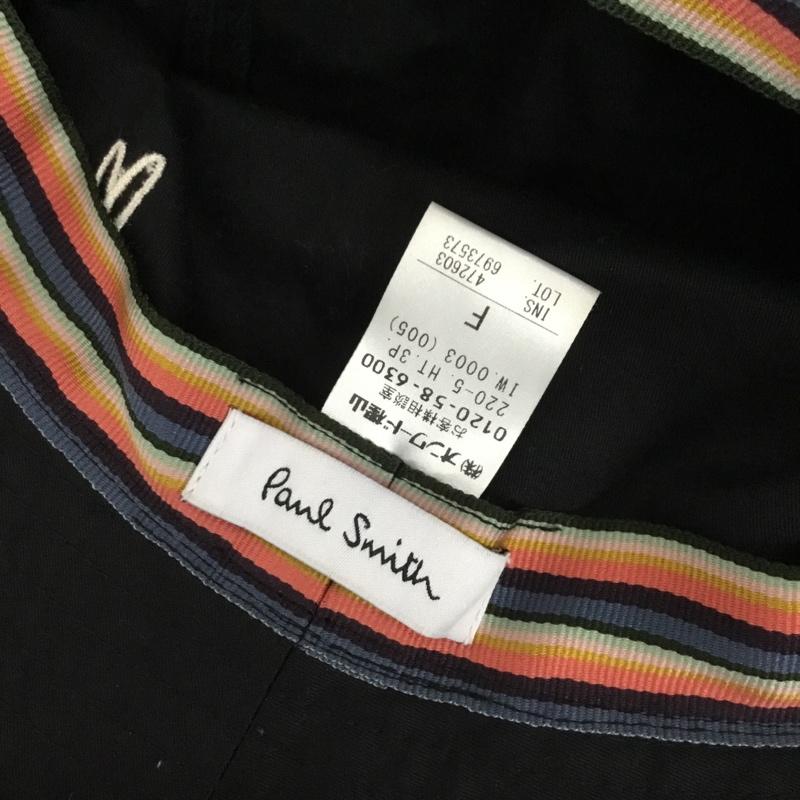ポールスミス Paul Smith 帽子 ハット 220-5 HT 3P うさぎ コットン FREE ロゴ、文字 黒 / ブラック /  レディース USED 古着 中古 10145455