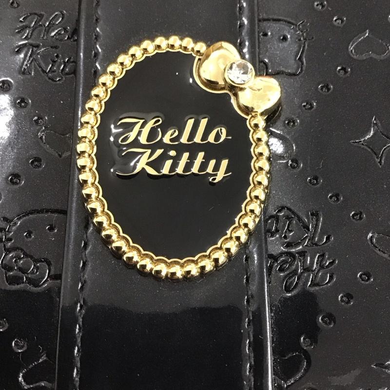 サンリオ sanrio 財布 長財布 キティちゃん ロゴ、文字 黒 / ブラック /  レディース USED 古着 中古 10141891