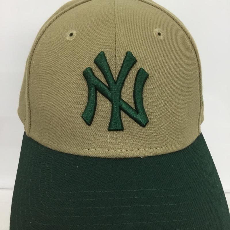 ニューエラ NEW ERA 帽子 キャップ 9FORTY 2トーン NY ロゴ、文字 ベージュ / ベージュ / X 緑 / グリーン /  メンズ USED 古着 中古 10133292