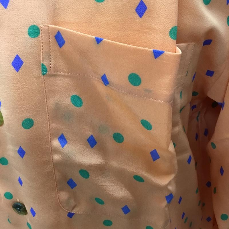 サンタフェ SANTAFE シャツ、ブラウス 長袖 3 総柄 橙 / オレンジ /  メンズ USED 古着 中古 10106306