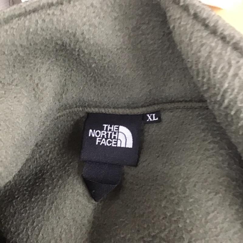 ザノースフェイス THE NORTH FACE ジャケット、上着 ジャケット、ブレザー NA72051 DENALI JACKET フリースジャケット XL ロゴ、文字 黒 / ブラック / X カーキ / カーキ /  メンズ USED 古着 中古 10111579