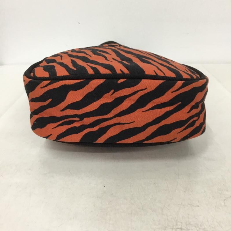 エックスガール X-girl ハンドバッグ ハンドバッグ 105202053004 ミニトートバッグ ゼブラ柄 ONE SIZE ロゴ、文字 黒 / ブラック / X 橙 / オレンジ /  レディース USED 古着 中古 10142842