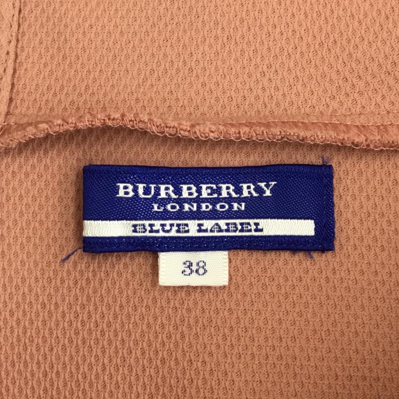 バーバリーブルーレーベル BURBERRY BLUE LABEL パーカー 半袖 ノースリーブパーカー 38 ロゴ、文字 桃 / ピンク /  レディース USED 古着 中古 10130848