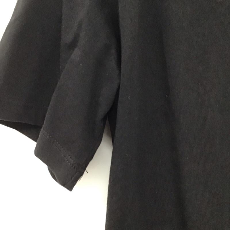 ザラ ZARA Tシャツ 半袖 半袖カットソー プリントTシャツ クルーネックカットソー S プリント 黒 / ブラック /  メンズ USED 古着 中古 10145689